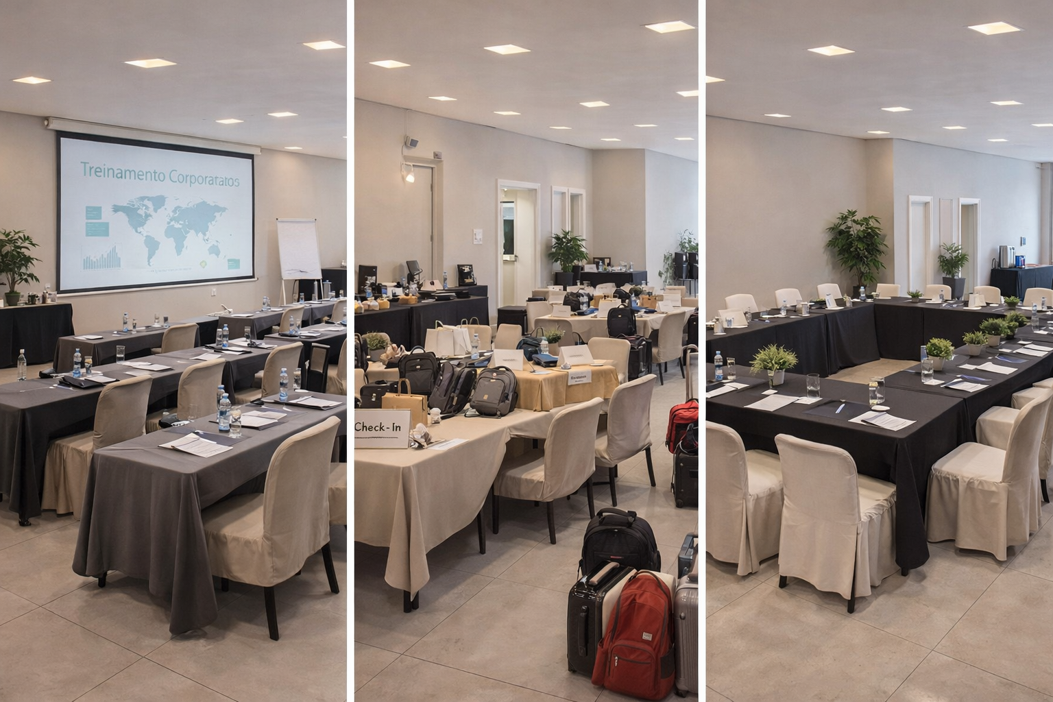 Montagens e eventos corporativos no Villa 8